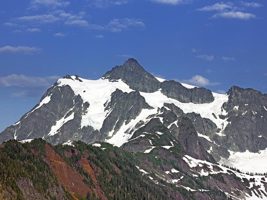 Landscape Photograph - Mount Shuksan in the Cascade Mountains by Brendan Reals