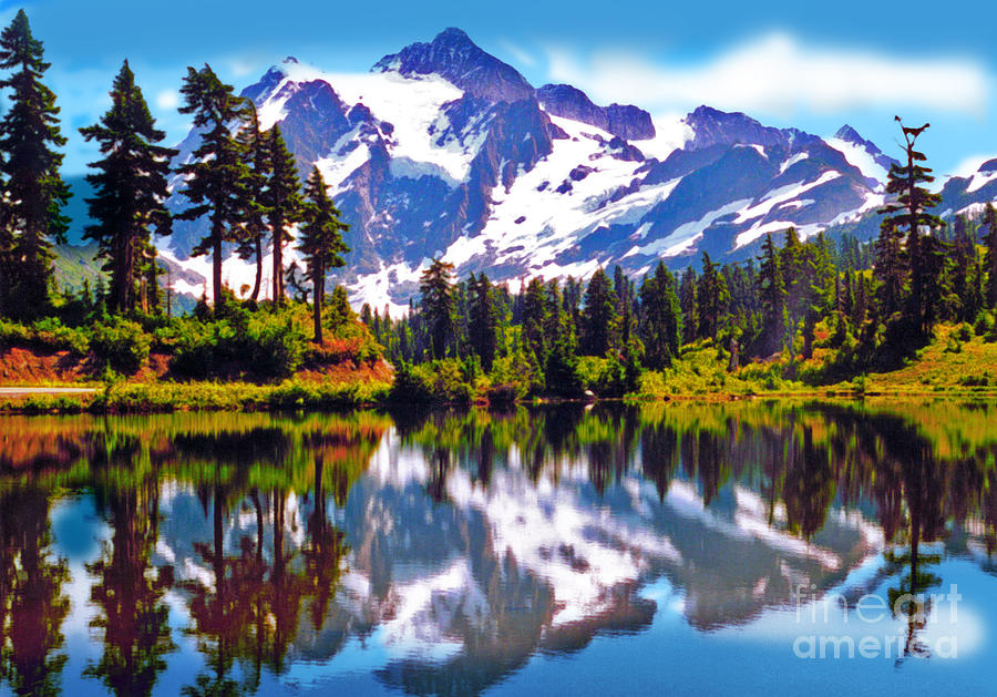 Mount Shuksan Washington Photograph by Laura Brightwood