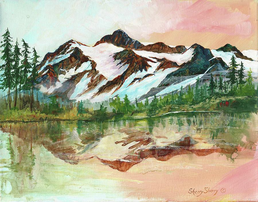 Mount Shuskan Painting by Sherry Shipley - Fine Art America