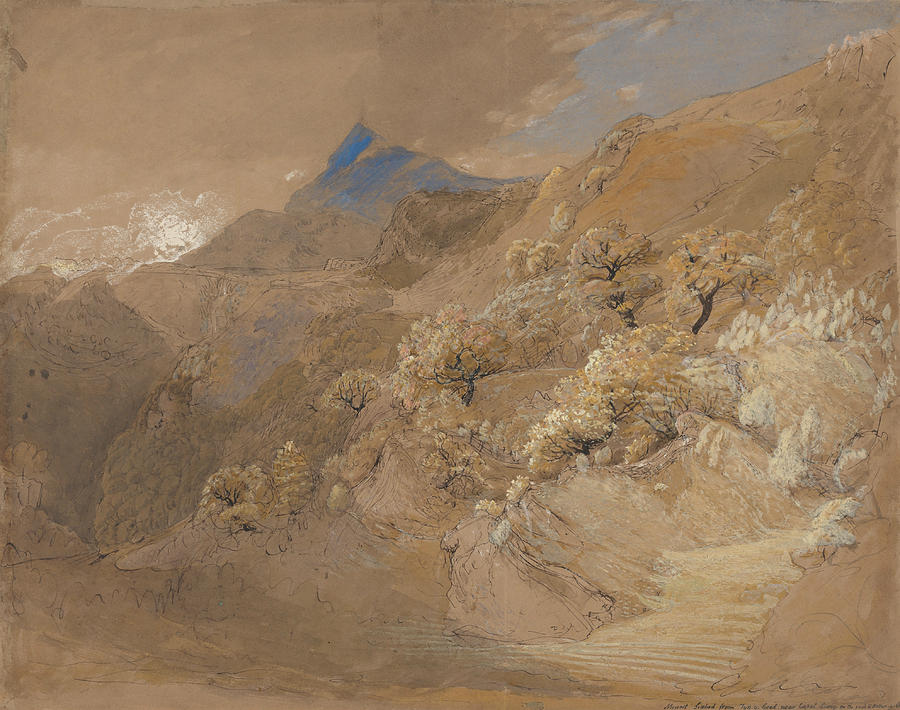 Samuel Palmer Painting - Mount Siabod from Tyn-y-Coed near Capel Curig by Samuel Palmer