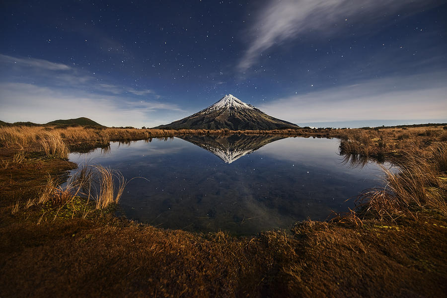 Landscape Photograph - Mount Taranaki by Yan Zhang