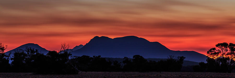 Mount Trio Sunset Photograph by Robert Caddy