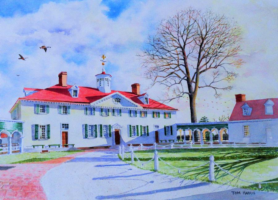 George Washington Painting - Mount Vernon at the end of the day by Tom Harris