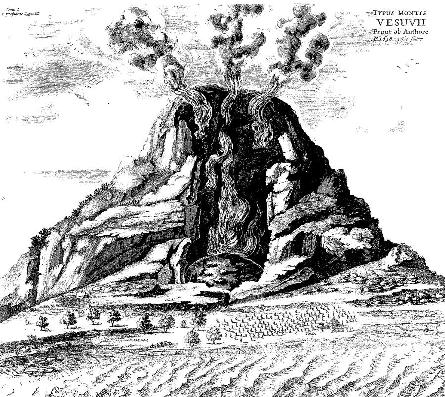 Mount Vesuvius Eruption, 1638 Photograph by Science Source