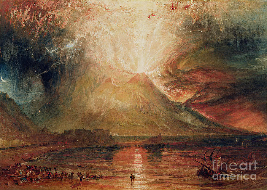 Mount Vesuvius in Eruption Painting by Joseph Mallord William Turner