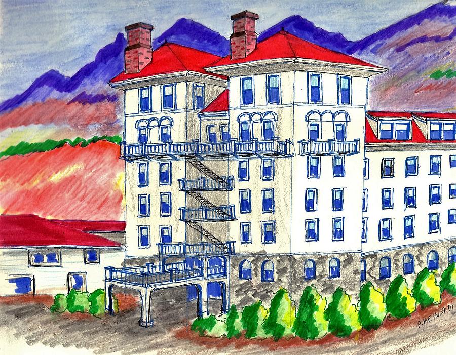 Mount Washingtom Hotel Towers Mixed Media by Paul Meinerth