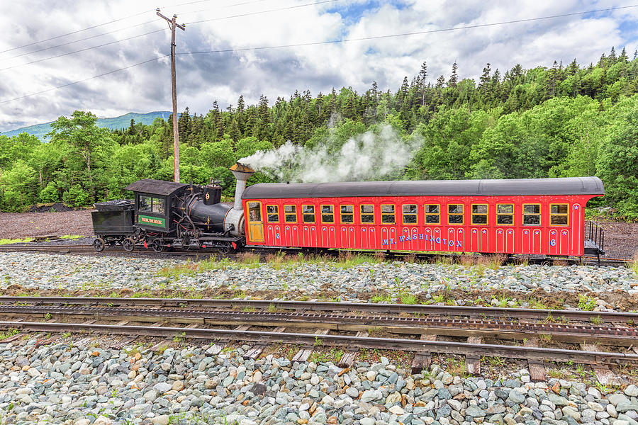 Mount Washington Cog Railway Locomotive Waumbek Photograph by Brian MacLean