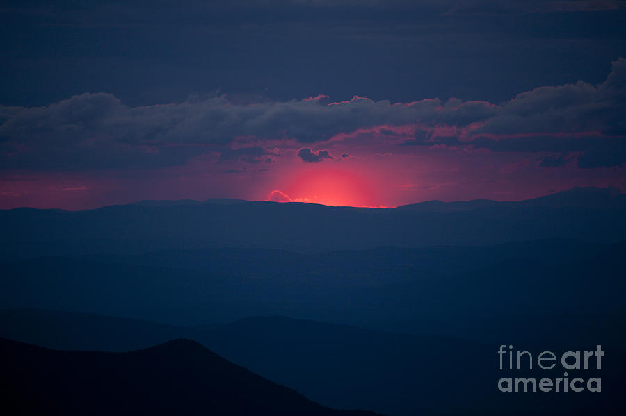 Sunset Photograph - Mount Washington Dusk - White Mountains New Hampshire USA by Erin Paul Donovan
