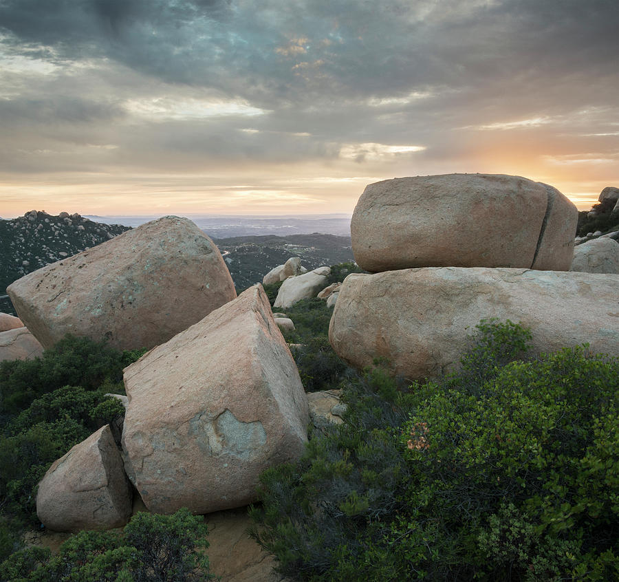 Mount Woodson Sunset Clouds Photograph by William Dunigan - Fine Art ...