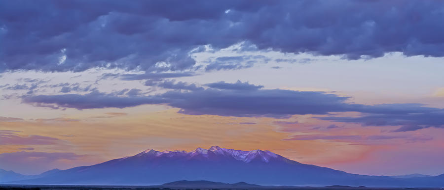 Sangre De Cristo Photograph - Mountain Afterglow by Larry Bodinson Sangre De Cristo Photograph - Mountain Afterglow by Larry Bodinson