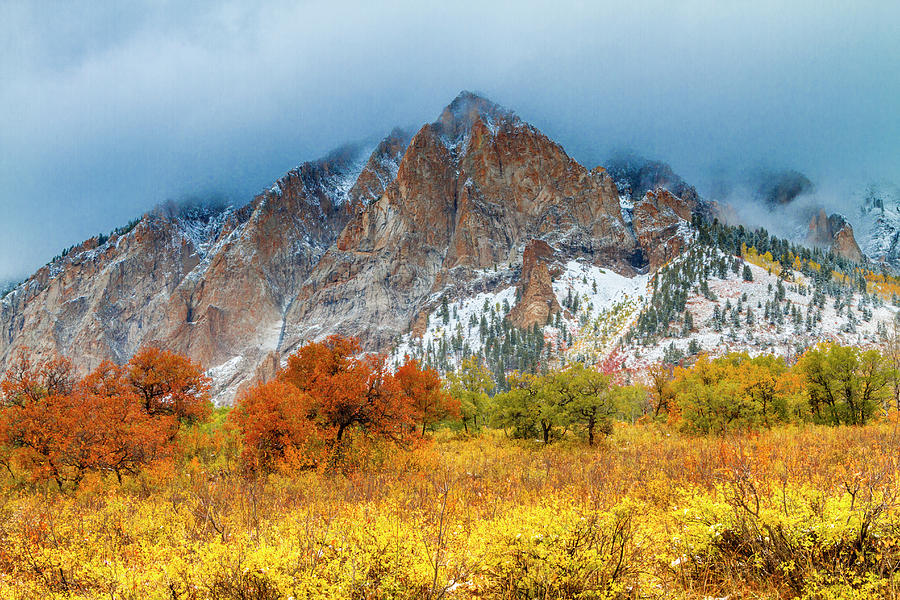 Mountain Autumn Color Photograph by Teri Virbickis