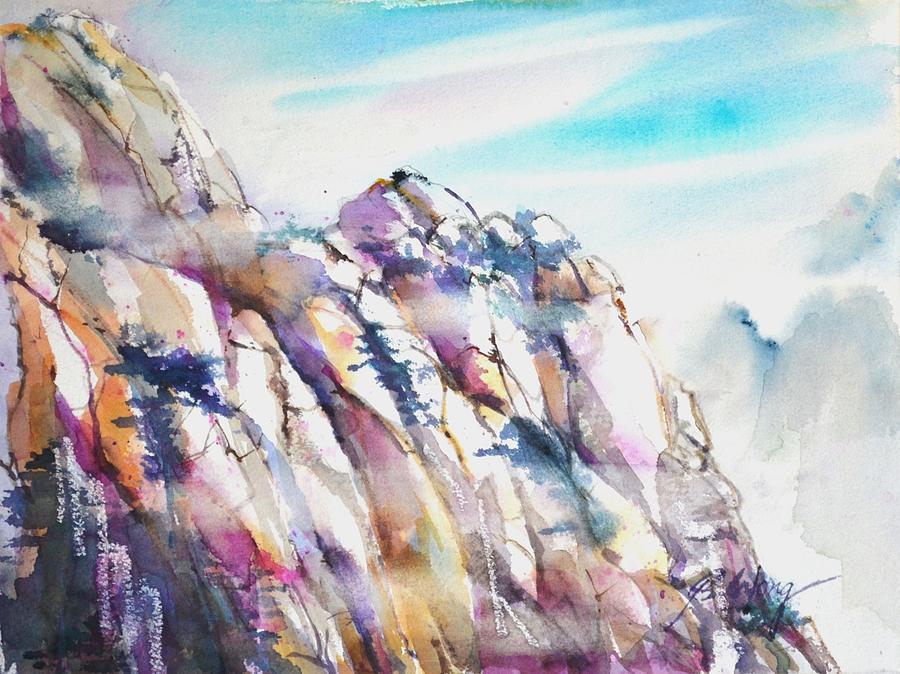 Mountain Awe #1 Painting by Betty M M Wong