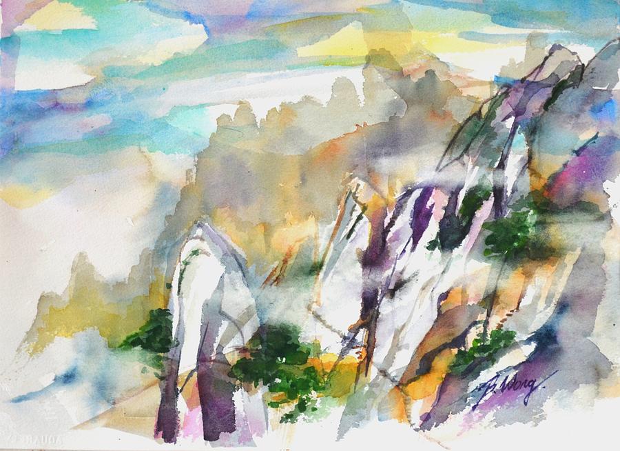 Mountain Awe #2 Painting by Betty M M Wong