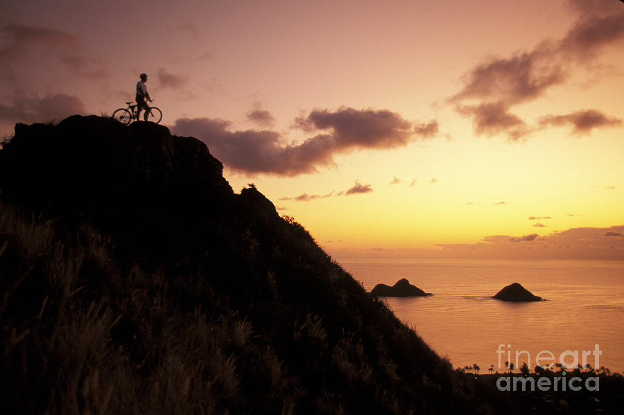 Mountain Bikers On Oahu Photograph by Dana Edmunds - Printscapes