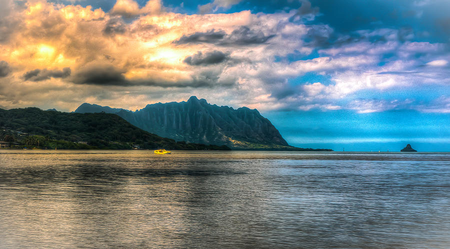 Mountain Castle Rising from the Sea Photograph by Eric West - Fine Art ...