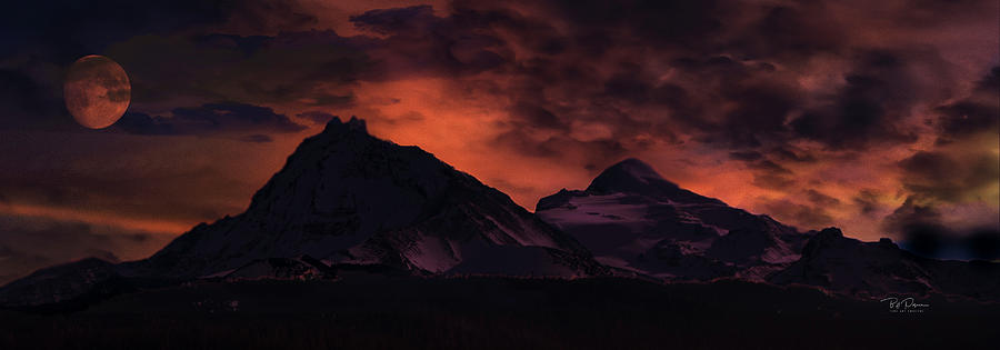 Mountain Fantasy Digital Art by Bill Posner