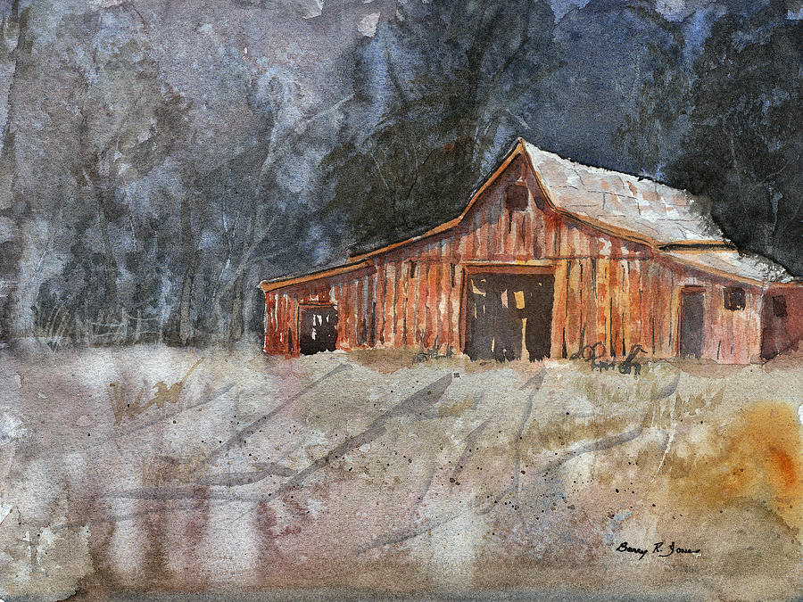 Mountain Farm Morning Painting by Barry Jones