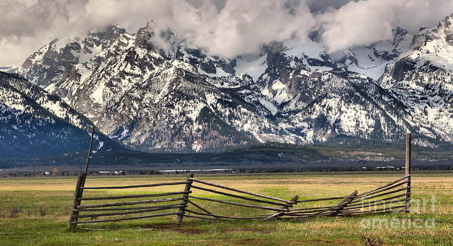 Mountain Fence Photograph by Adam Jewell