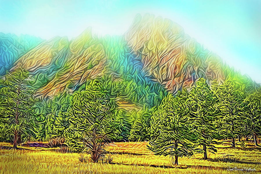 Mountain Field Harmony Digital Art by Joel Bruce Wallach