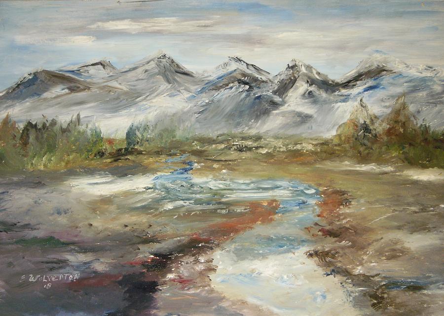 Mountain Fresh Water Painting by Edward Wolverton - Fine Art America