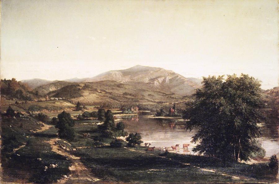 Mountain from West Campton Painting by Allan Gay