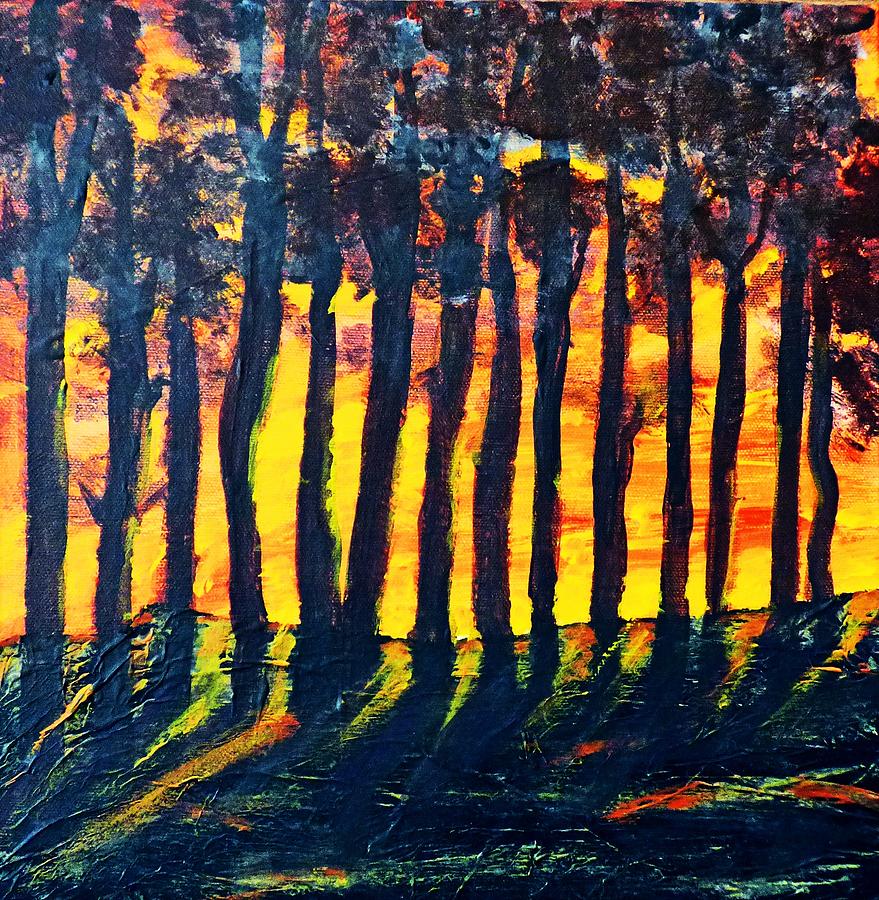 Ridge Glow Painting by Sharon Williams Eng