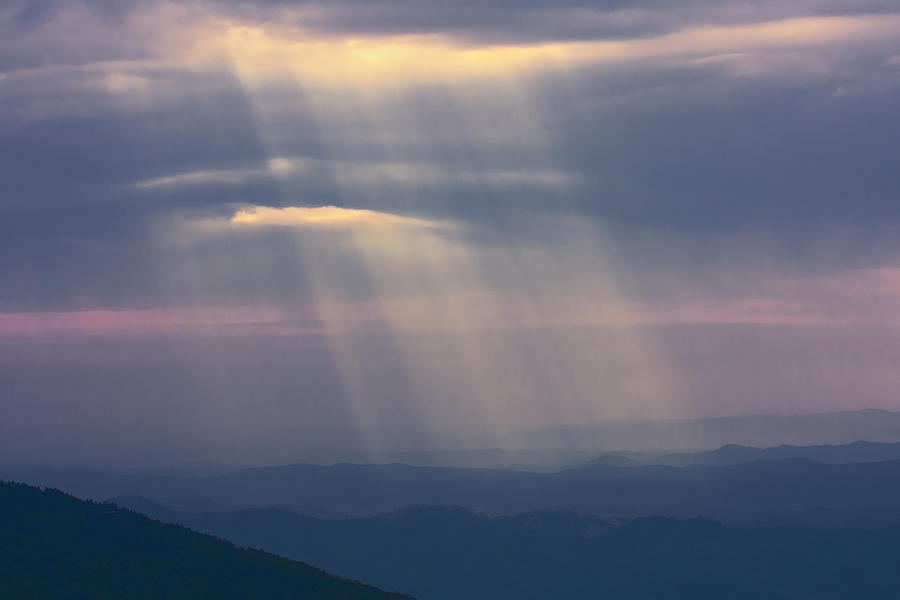 Mountain God Rays Photograph by Ken Barrett