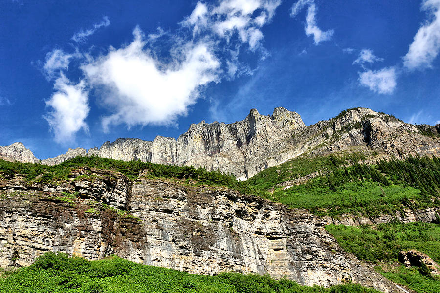 Glacier National Park Photograph - Mountain High by John Trommer