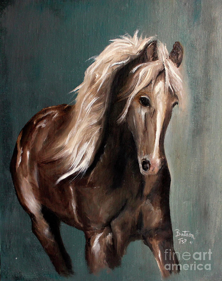 Mountain Horse Fever Painting by Barbie Batson