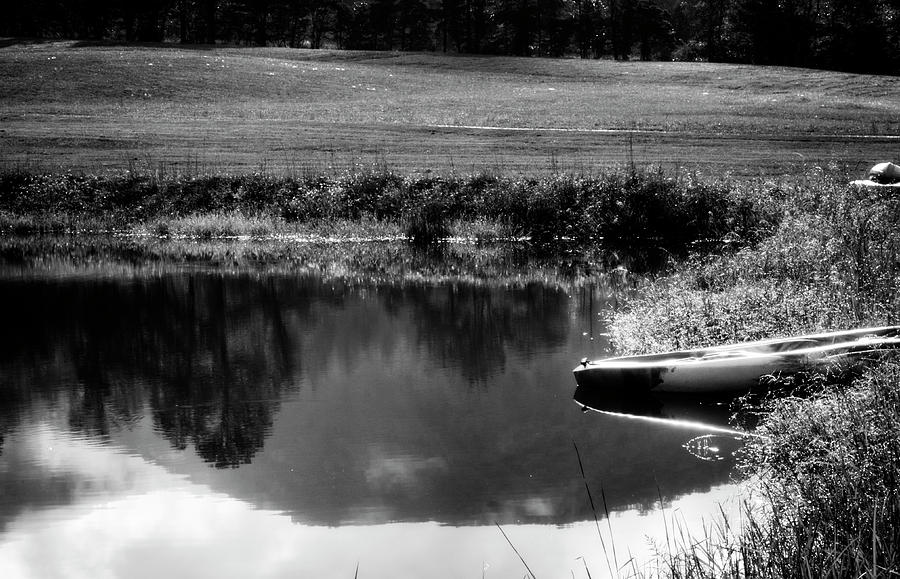 Mountain Kayak In Black and White Photograph by Greg and Chrystal Mimbs