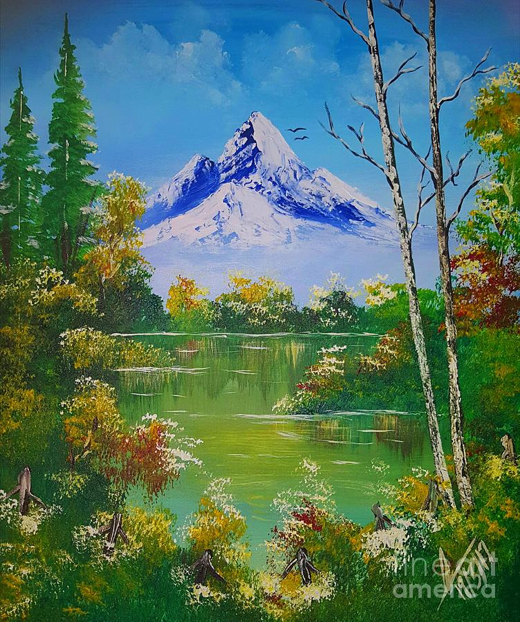 Mountain Lagoon Painting