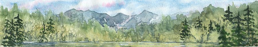 Mountain Painting - Mountain Lake by Denise Hoff Mountain Painting - Mountain Lake by Denise Hoff