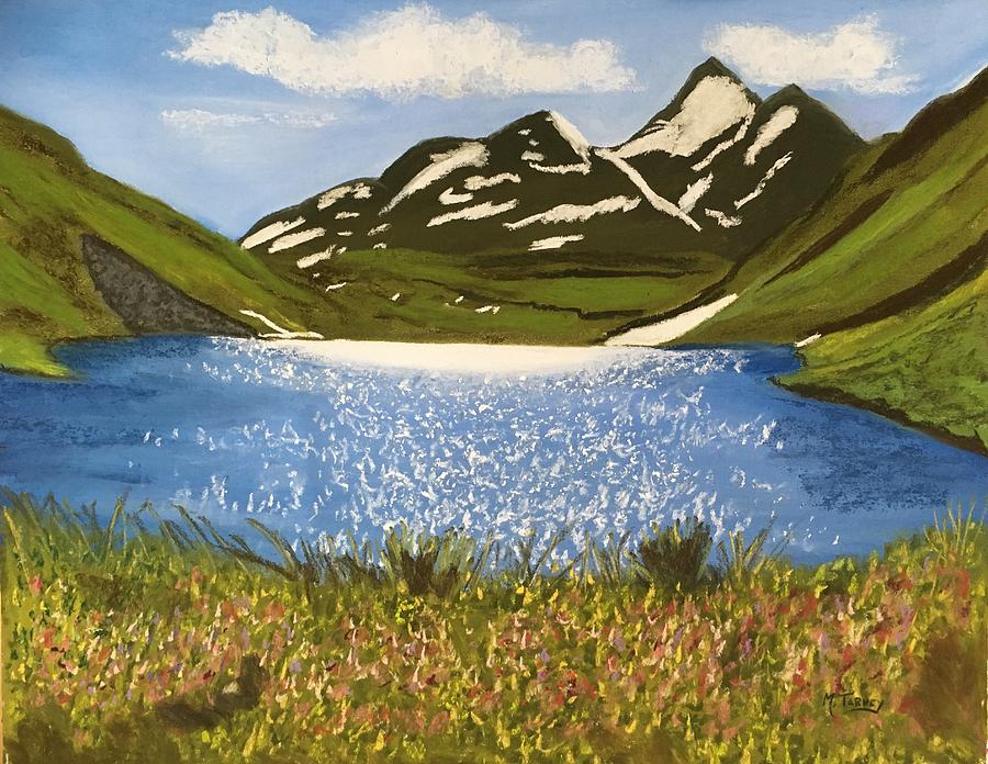 Mountain Lake Pastel by Michele Turney