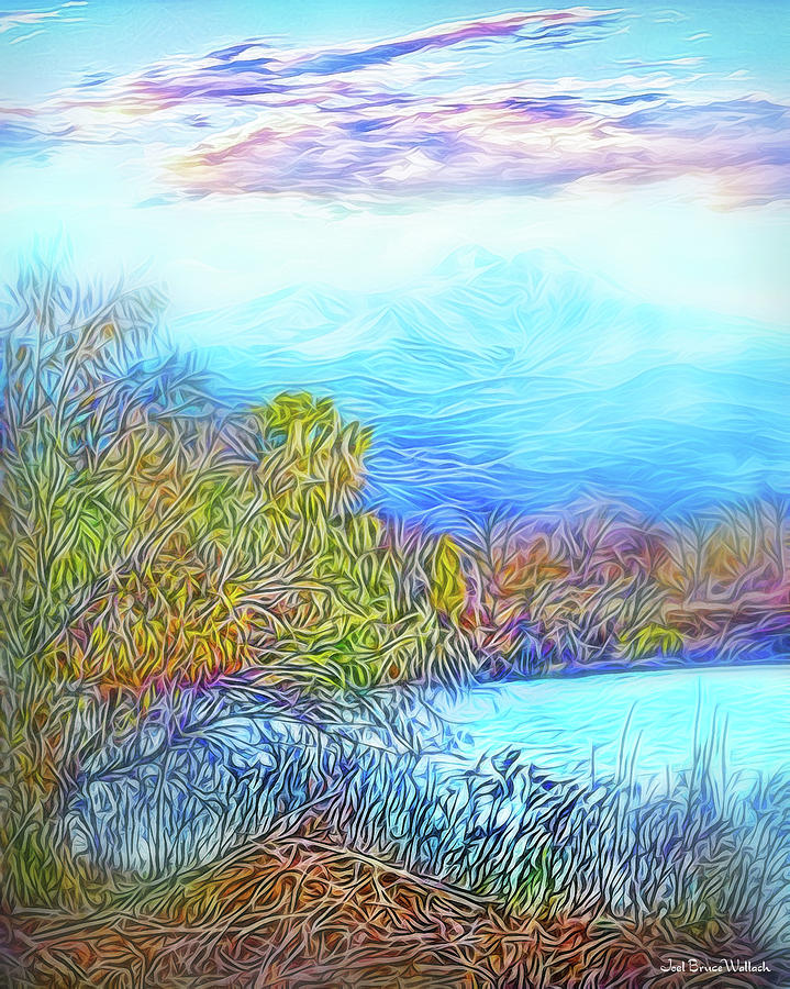 Mountain Lake Perceptions Digital Art by Joel Bruce Wallach