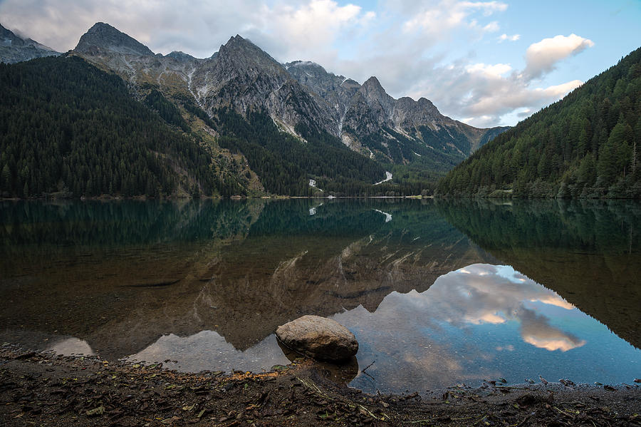 Mountains Photograph - Mountain lake reflection by Wim Slootweg Mountains Photograph - Mountain lake reflection by Wim Slootweg
