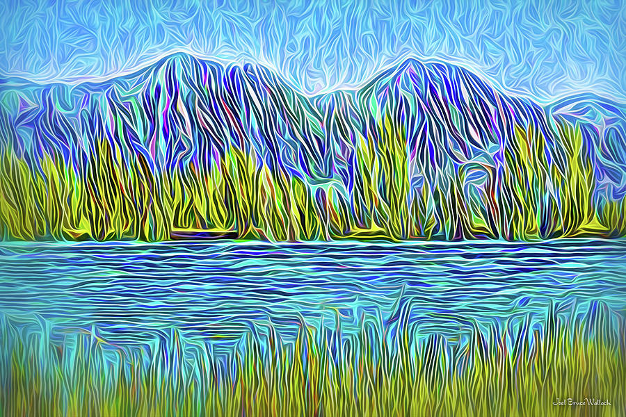 Mountain Lake Spirit Digital Art by Joel Bruce Wallach