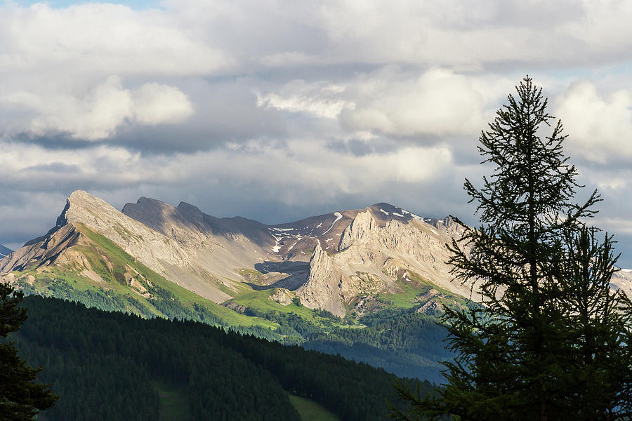 Mountain landscape before the rainfall - French Alps Photograph by Paul MAURICE