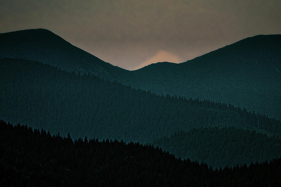Mountain Layers at Dawn - Romania Photograph by Stuart Litoff