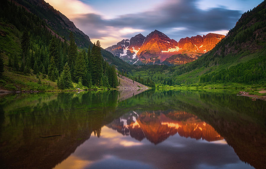 Mountain Photograph - Mountain Light Sunrise by Darren White