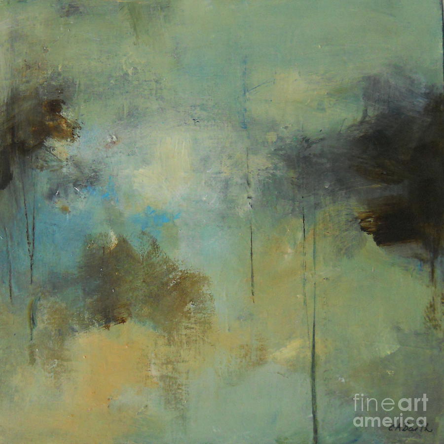Sold - Mountain Mist Painting by Carolyn Barth