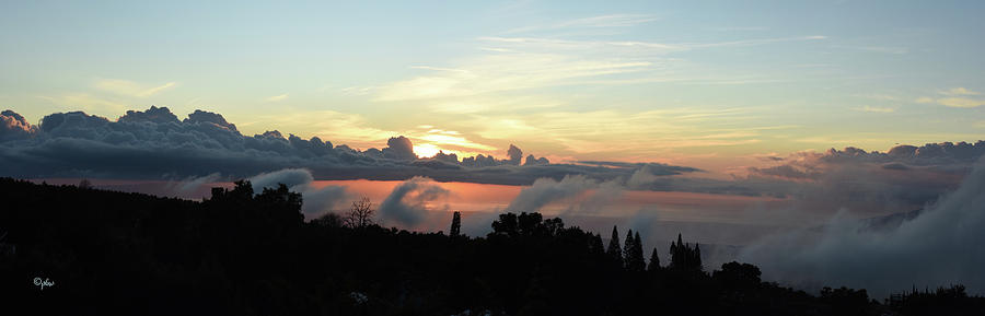 Mountain Mists At Sunset Photograph