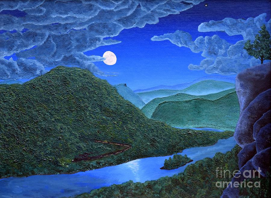 Mountain Momma Moonrise Painting by Timothy Smith - Fine Art America