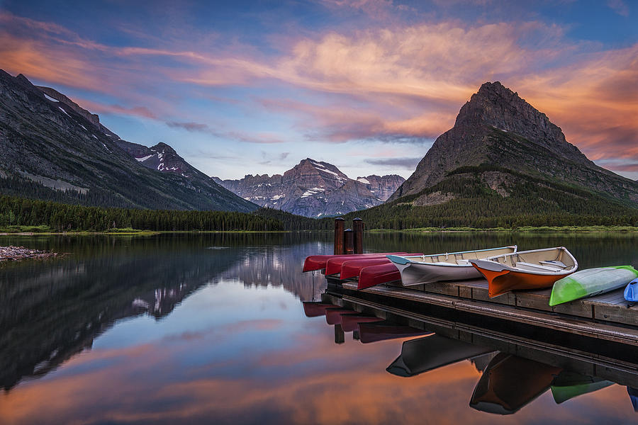 Glacier National Park Photograph - Mountain Morning by Andrew Soundarajan
