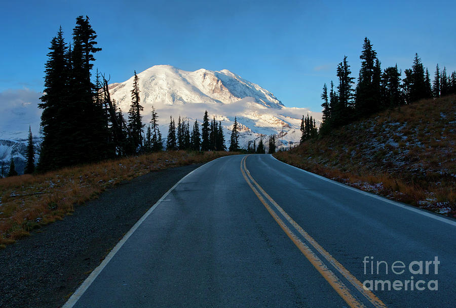 Mountain Morning Highway Photograph by Michael Dawson