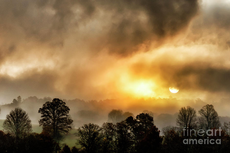 Mountain Morning Sunrise and Fog Photograph by Thomas R Fletcher