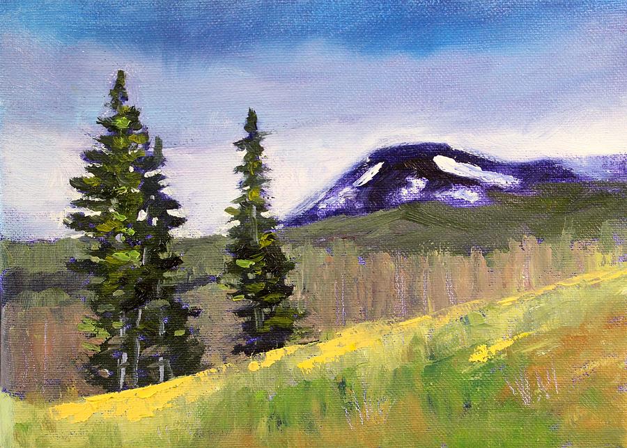 Mountain Painting by Nancy Merkle