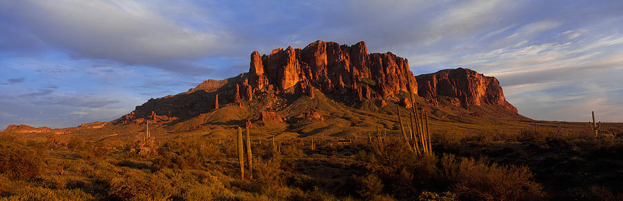 Nature Photograph - Mountain On A Landscape, Superstition by Panoramic Images