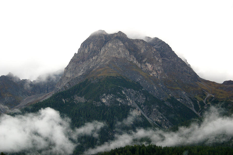 Mountain Over Clouds Photograph