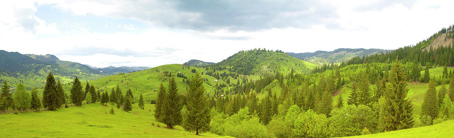 Mountain panorama in Bucovina county - ROMANIA Photograph by Vlad Baciu