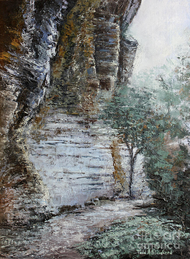 Mountain Pass Painting by Todd Blanchard